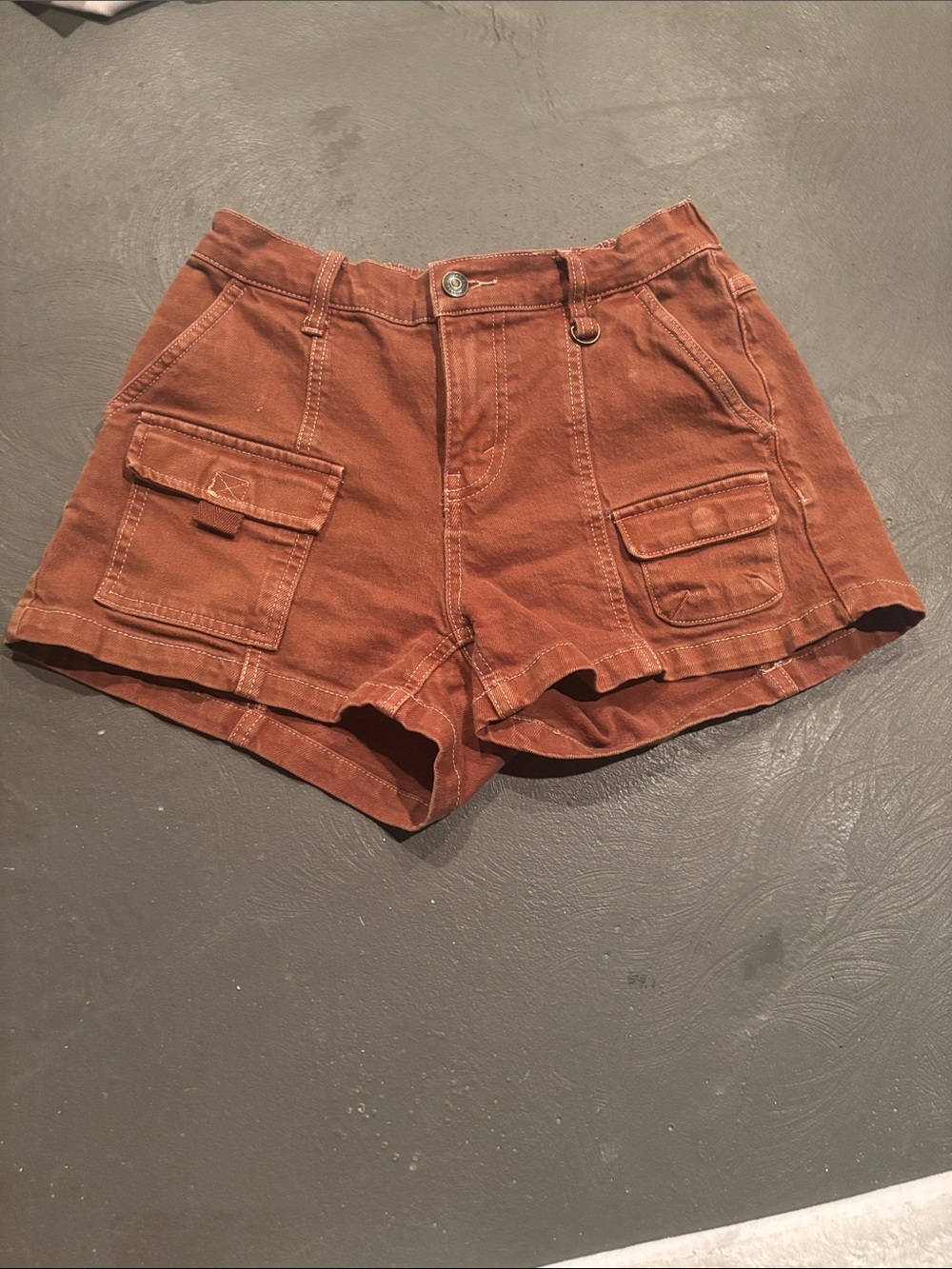 wild fable Rust Cargo Pocket High-Rise Shorts